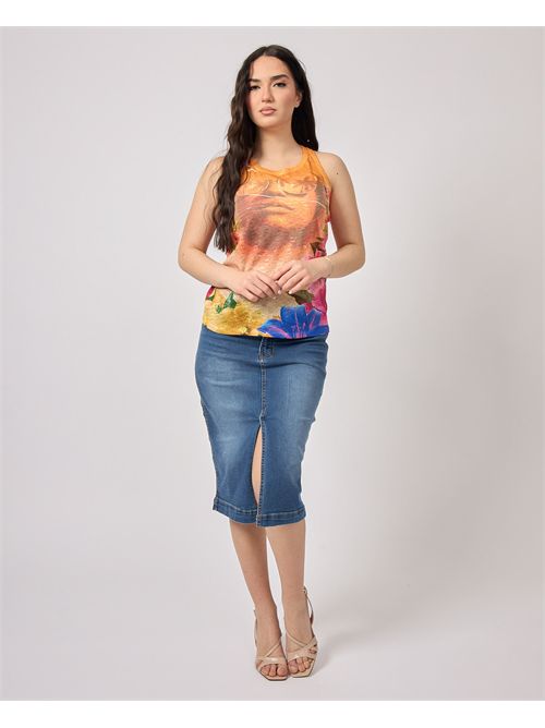 Yes Zee women's T-shirt with sublimation print YES ZEE | T278-Y3012001